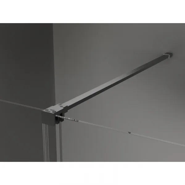 MEXEN/S - Velár sprchovací kút 100 x 80, transparent, grafit kartáčovaná 871-100-080-01-66