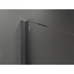 MEXEN/S - Velár sprchovací kút 150 x 100, transparent, grafit kartáčovaná 871-150-100-01-66