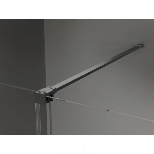 MEXEN/S - Velár sprchovací kút 100 x 100, transparent, grafit kartáčovaná 871-100-100-01-66