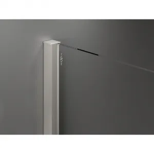 MEXEN/S - Velár sprchovací kút, posuvné dvere 100 x 70, grafit, nikel kartáčovaný 871-100-070-41-97
