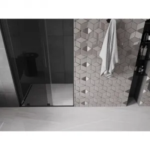 MEXEN/S - Velar L posuvné sprchové dvere 90, grafit, čierna 871-090-003-41-70