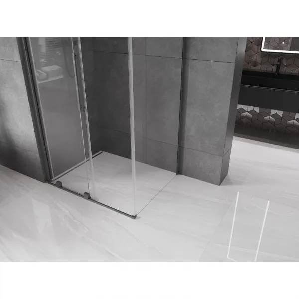 MEXEN/S - Velár sprchovací kút, posuvné dvere 100 x 70, transparent, grafit metal 871-100-070-01-95