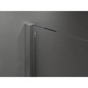 MEXEN/S - Velár sprchovací kút, posuvné dvere 100 x 80, grafit, grafit metal 871-100-080-41-95