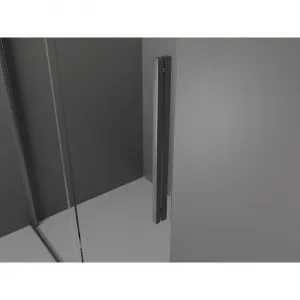 MEXEN/S - Velár sprchovací kút, posuvné dvere 100 x 80, grafit, grafit metal 871-100-080-41-95