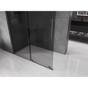 MEXEN/S - Velar Sprchová zástena posuvná Walk-in 150 x 200, grafit 8 mm, grafit metal 871-150-000-43-95