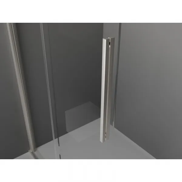 MEXEN/S - Velar Sprchová zástena posuvná Walk-in 70 x 200, grafit 8 mm, nikel kefovaná 871-070-000-43-97