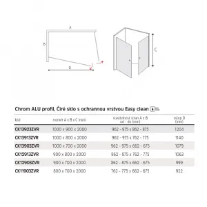 Mereo Sprchovací kút, Novea, obdĺžnik, pivotový, 90x70 cm, chróm ALU, sklo Číre CK12903ZVR