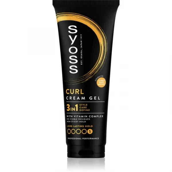 Syoss Curl Cream Gel stylingový krém pre definíciu vĺn s gélovou textúrou 250 ml