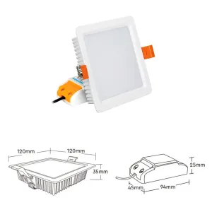 LEDprodukt LED panel 9W štvorec - RGB + DUAL WHITE 2,4GHz