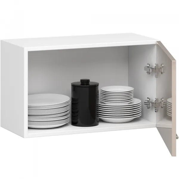 Ak furniture Závěsná kuchyňská skříňka Olivie W 60 cm bílá/cappuccino