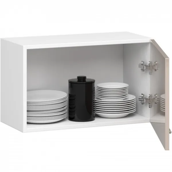 Ak furniture Závěsná kuchyňská skříňka Olivie W 60 cm bílá/cappuccino