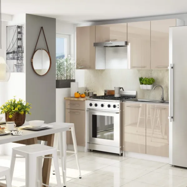 Ak furniture Závěsná kuchyňská skříňka Olivie W 40 cm bílá/cappuccino