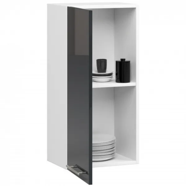 Ak furniture Závěsná kuchyňská skříňka Olivie W 40 cm grafit/bílá