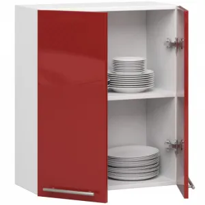 Ak furniture Závěsná kuchyňská skříňka Olivie W 60 cm bílo-červená