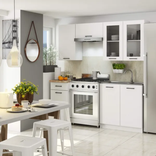 Ak furniture Závěsná kuchyňská skříňka OLIVIE W 80x72 cm matná bílá