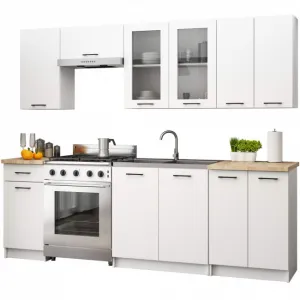 Ak furniture Závěsná kuchyňská skříňka OLIVIE W 80x72 cm matná bílá
