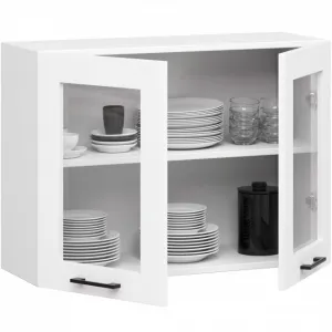 Ak furniture Závěsná kuchyňská skříňka OLIVIE W 80x58 cm matná bílá