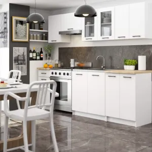 Ak furniture Závěsná kuchyňská skříňka OLIVIE W 80x58 cm matná bílá