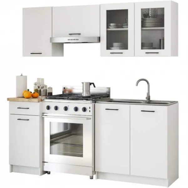 Ak furniture Závěsná kuchyňská skříňka OLIVIE W 80x58 cm matná bílá