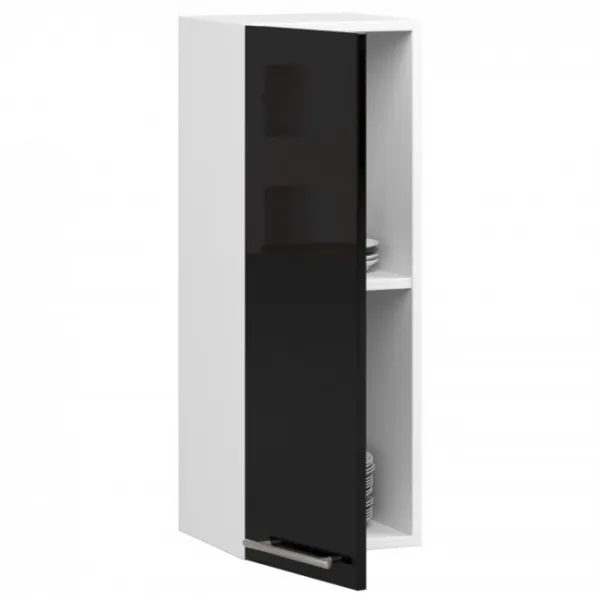 Ak furniture Závěsná kuchyňská skříňka Olivie W 30 cm černo-bílá