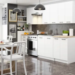 Ak furniture Závěsná kuchyňská skříňka OLIVIE 30x72 cm matná bílá