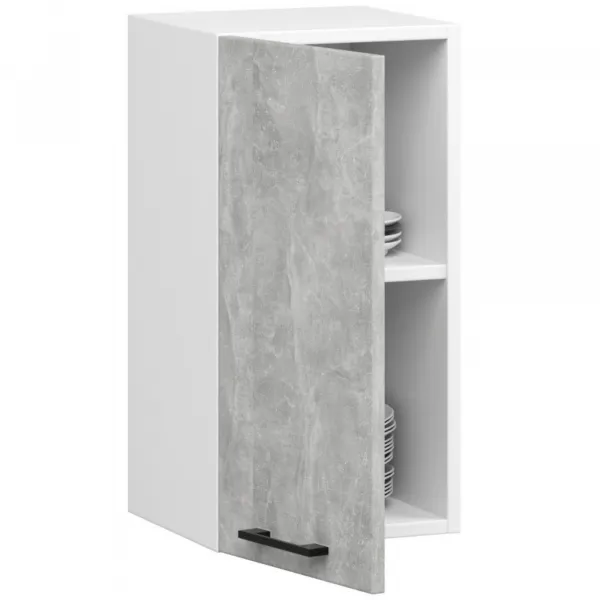 Ak furniture Kuchynská závesná skrinka Olivie W 40 cm biela/betón