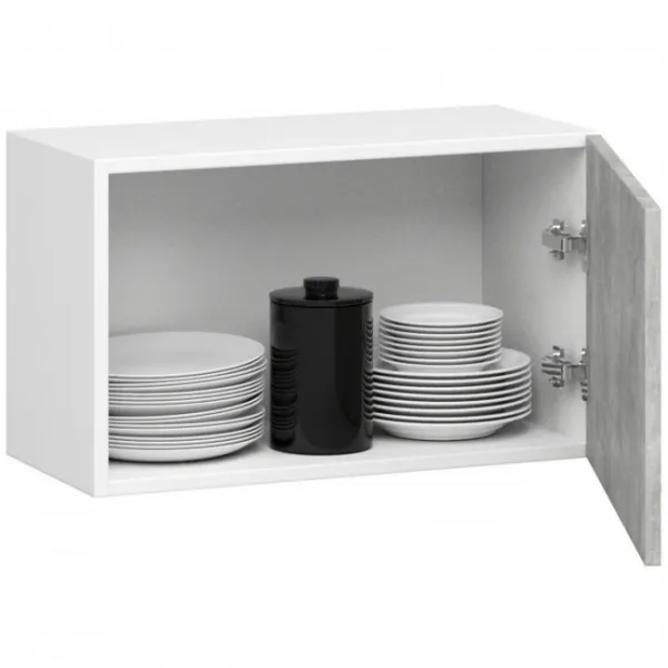 Ak furniture Závěsná kuchyňská skříňka Olivie W 60 cm bílá/beton