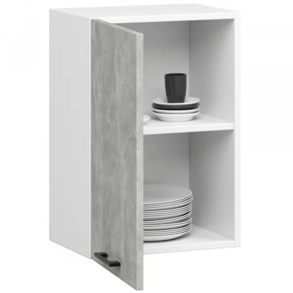 Ak furniture Kuchyňská závěsná skříňka Olivie W 50 cm bílá/beton