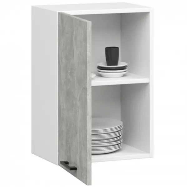 Ak furniture Kuchyňská závěsná skříňka Olivie W 50 cm bílá/beton