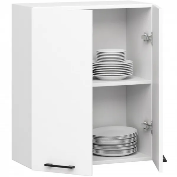 Ak furniture Závěsná kuchyňská skříňka OLIVIE 60x72 cm matná bílá