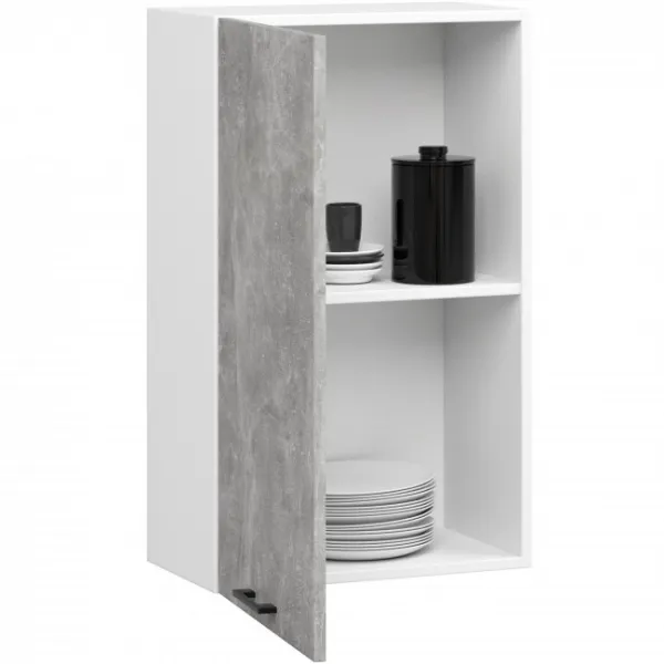 Ak furniture Závěsná kuchyňská skříňka OLIVIE 50x72 cm matná bílá/beton