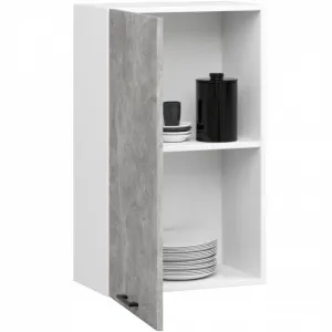 Ak furniture Závěsná kuchyňská skříňka OLIVIE 50x72 cm matná bílá/beton