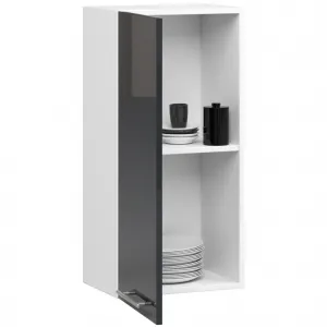 Ak furniture Závěsná kuchyňská skříňka Olivie W 40 cm grafit/bílá