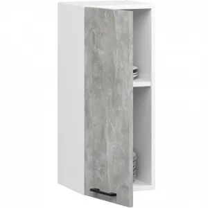 Ak furniture Závěsná kuchyňská skříňka OLIVIE 30x72 cm matná bílá/beton