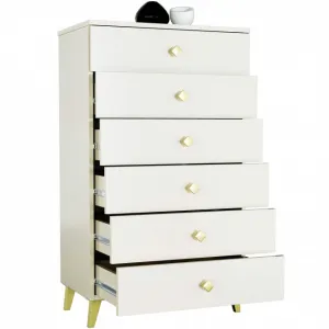 Ak furniture Komoda MOBI K-06 kašmír/zlatá