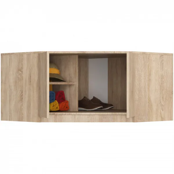 Ak furniture Nástavec na rohovou šatní skříň CLP 100 cm dub sonoma