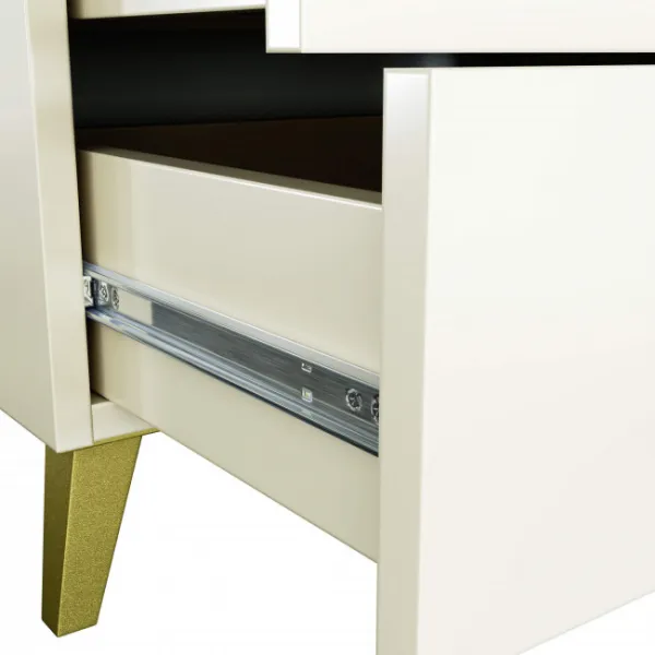 Ak furniture Komoda MOBI K-06 kašmír/zlatá