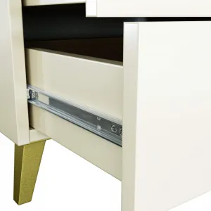 Ak furniture Komoda MOBI K-06 kašmír/zlatá