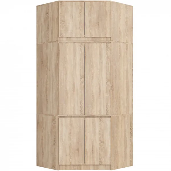 Ak furniture Nástavec na rohovou šatní skříň CLP 100 cm dub sonoma