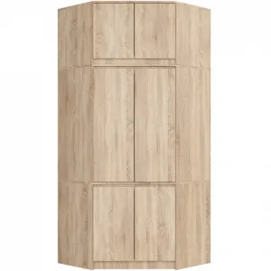 Ak furniture Nástavec na rohovou šatní skříň CLP 100 cm dub sonoma