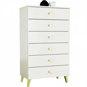 Ak furniture Komoda MOBI K-06 kašmír/zlatá