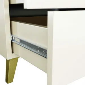 Ak furniture Komoda MOBI K-04 kašmír/zlatá