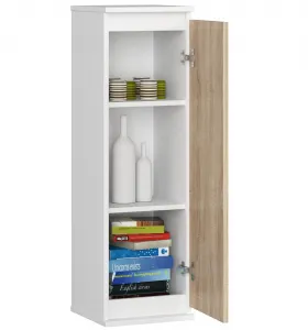 Ak furniture Závesná skrinka Star 30 cm biela/sonoma