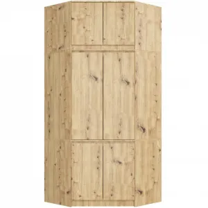 Ak furniture Nástavec na rohovou šatní skříň CLP 100 cm dub artisan
