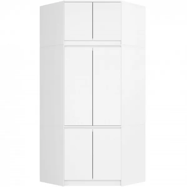 Ak furniture Nástavec na rohovou šatní skříň CLP 100 cm bílý