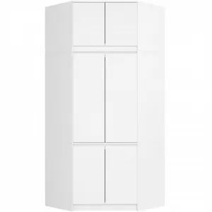 Ak furniture Nástavec na rohovou šatní skříň CLP 100 cm bílý