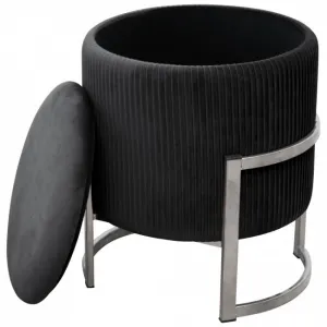 Ak furniture Taburet PURTO černý