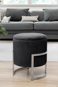 Ak furniture Taburet PURTO černý