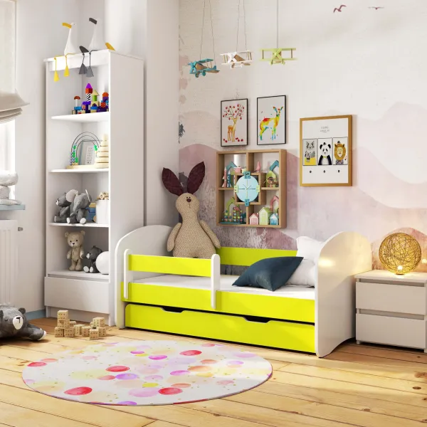 Ak furniture Detská posteľ SMILE 140x70 cm limetková