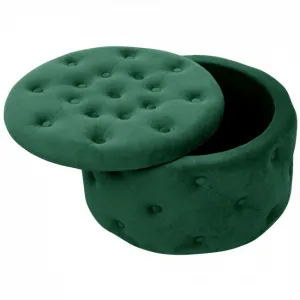 Ak furniture Taburet ILIA samet zelený